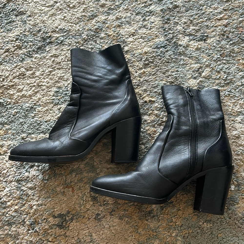 Topshop leather boots size 36